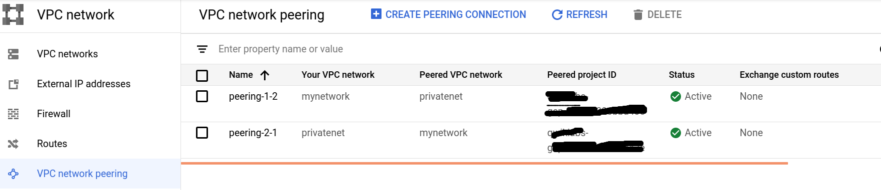 vpc peering lab