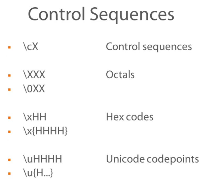 Control Sequence
